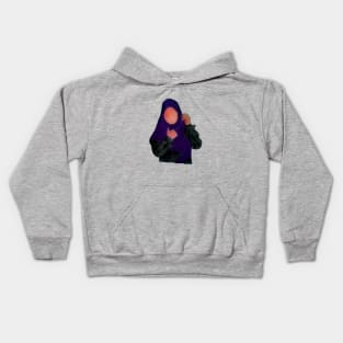 Hijabi - Muslimah - Hijab Hand drawn - Hijab Girl Kids Hoodie